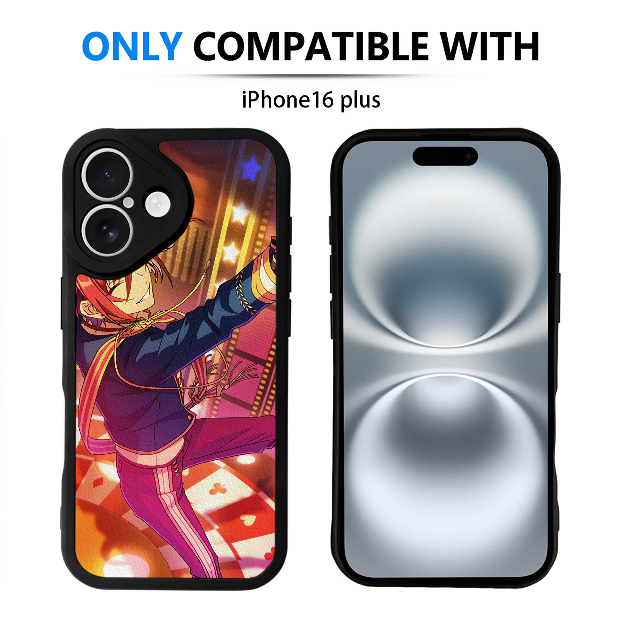 （画像用） あんさんぶるスターズ! Ensemble Stars 【iPhone 16シリーズ対応】シリコンスマホケース（レザー調） 材質：シリコン